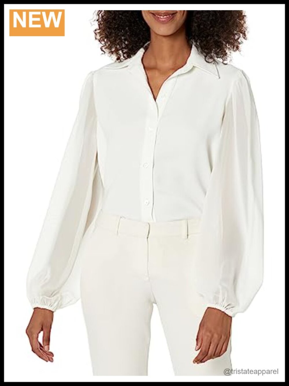 Trina Turk Womens Calla Top Chiffon Button Front Blouse